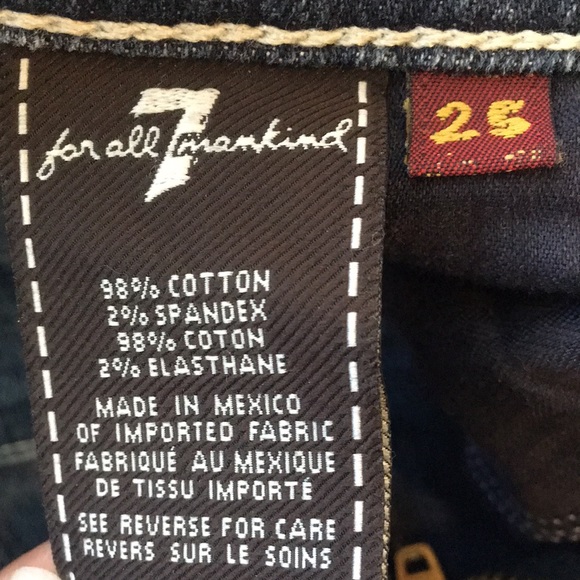 7 for all Mankind Roxanne Jeans size 25 Medium Wash - Picture 11 of 15